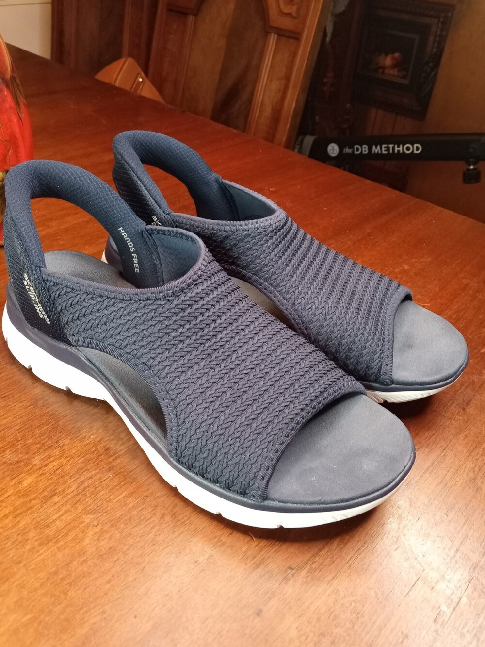 Skechers 8M Navy Blue Women's Summits-Sweetly Evolved Sport Sandals Hands Free